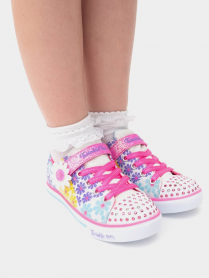 Кеди низькі Skechers Twinkle Toes®: Sparkle Lite - Super Blooms модель 314761L WMLT — фото 5 - INTERTOP
