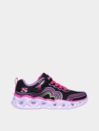 Чёрный - Кроссовки Skechers Heart Lights - Retro Hearts