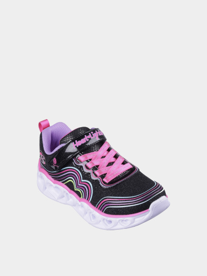 Кроссовки Skechers Heart Lights - Retro Hearts модель 302689L BKMT — фото 3 - INTERTOP