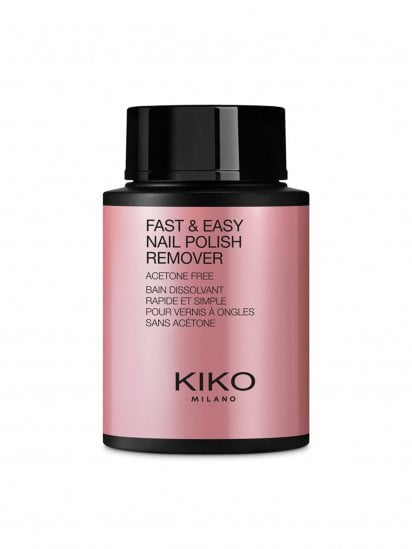 KIKO MILANO ­Засіб для зняття лаку Fast&Easy Nail Polish Remover Acetone Free модель KM000000330002B — фото - INTERTOP