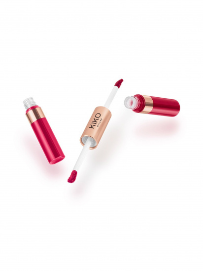 KIKO MILANO ­Подвійна рідка помада для губ Matte & Shiny Duo Liquid Lip Colour модель KM000000351007B — фото - INTERTOP