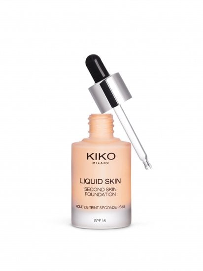 KIKO MILANO ­Тональная основа SPF 15 Liquid Skin Second Skin Foundation модель KM0010110700444 — фото - INTERTOP