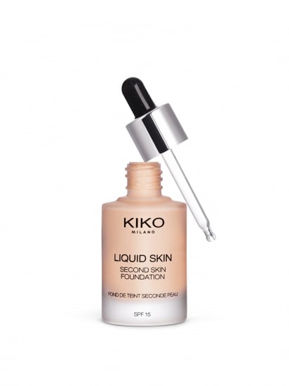 KIKO MILANO ­Тональная основа SPF 15 Liquid Skin Second Skin Foundation модель KM0010110700844 — фото - INTERTOP