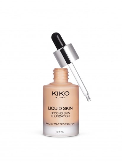 KIKO MILANO ­Тональная основа SPF 15 Liquid Skin Second Skin Foundation модель KM0010110700944 — фото - INTERTOP
