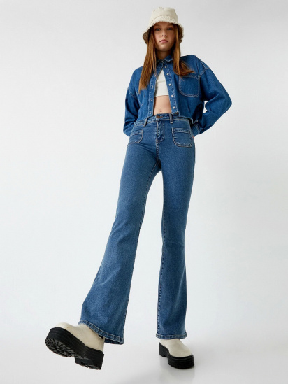 Расклешенные джинсы Koton Wide Leg модель 2KAK47538MDMID — фото 5 - INTERTOP