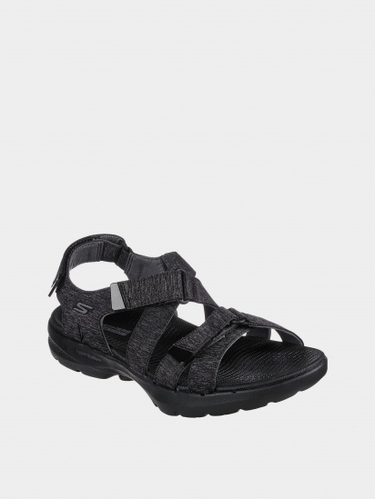 Сандалии Skechers GO WALK 6 Sandal – Limitless модель 140650 BKGY — фото 5 - INTERTOP