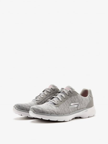 Кросівки для тренувань Skechers GO Walk 6 модель 124506 GRY — фото 5 - INTERTOP