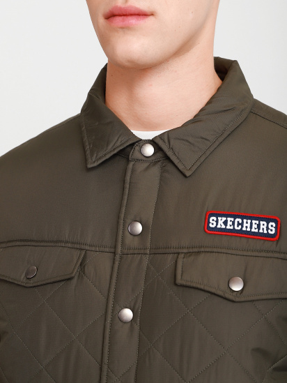 Демисезонная куртка Skechers CHILL OUT модель M4JA63 OLV — фото 4 - INTERTOP