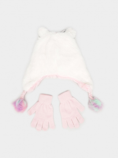 Шапка/перчатки Skechers Plush Unicorn Hat Set модель SGC6019OFWT — фото - INTERTOP