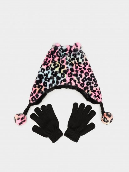 Шапка/перчатки Skechers Plush Leopard Hat Set модель SGC6022MULT — фото - INTERTOP