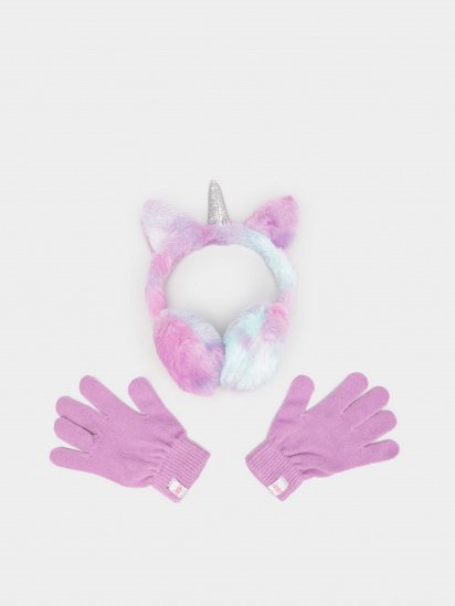 Шапка/перчатки Skechers Unicorn Earmuffs and Glove Set модель SGC6003PRMT — фото - INTERTOP