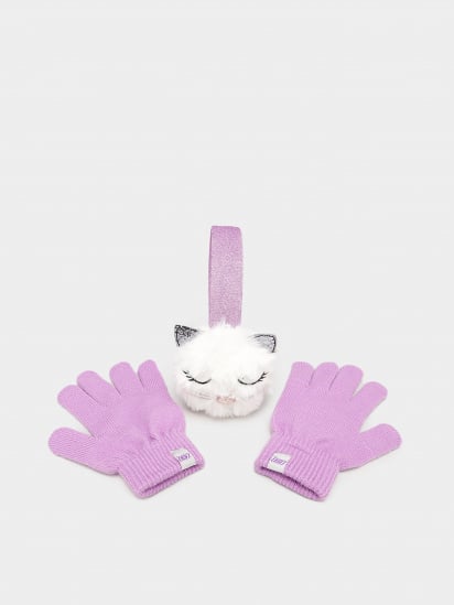 Шапка/рукавички Skechers Kitty Earmuffs and Gloves Set модель SGC6014PRMT — фото - INTERTOP