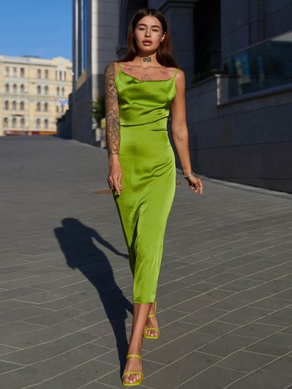 Платье миди Jadone Fashion модель Kalipso_fistashka — фото 4 - INTERTOP