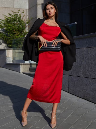 Платье миди Jadone Fashion модель Kalipso_red — фото 3 - INTERTOP