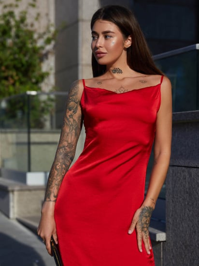 Платье миди Jadone Fashion модель Kalipso_red — фото 6 - INTERTOP