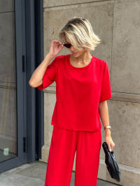 Червоний - Блуза Jadone Fashion