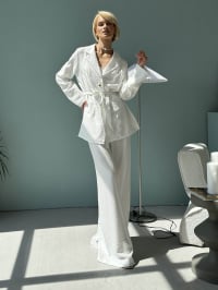 Білий - Діловий костюм Jadone Fashion