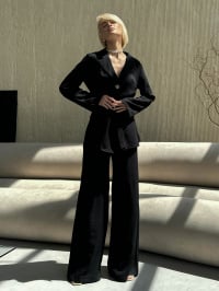 Чёрный - Деловой костюм Jadone Fashion