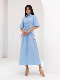 Блакитний - Сукня максі Jadone Fashion