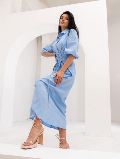 Сукня максі Jadone Fashion модель Kristin_blue — фото 4 - INTERTOP