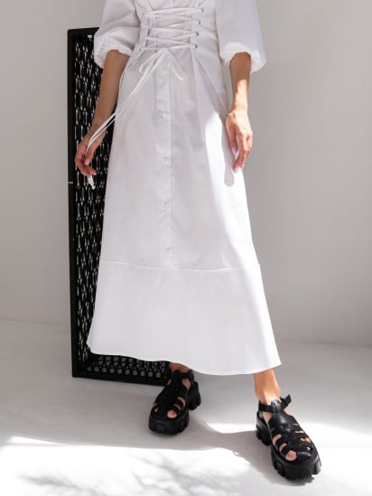 Платье макси Jadone Fashion модель Kristin_white — фото 5 - INTERTOP