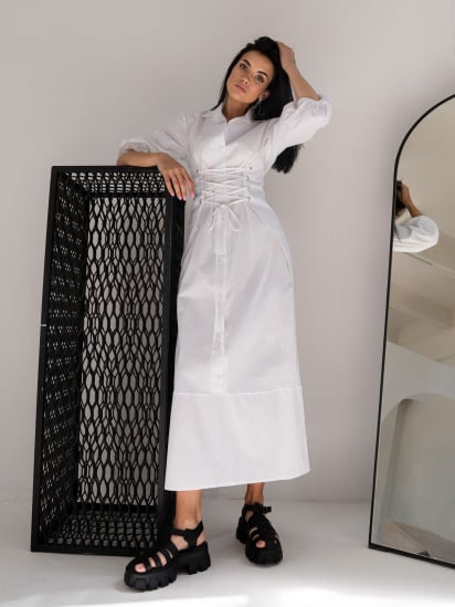 Платье макси Jadone Fashion модель Kristin_white — фото 6 - INTERTOP