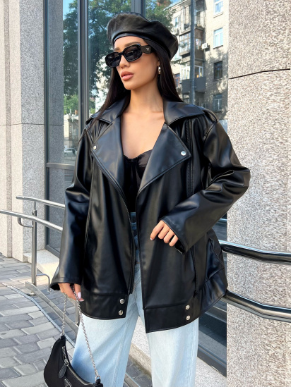 Куртка кожаная Jadone Fashion модель Kurtka_Derbi_chorn — фото 6 - INTERTOP