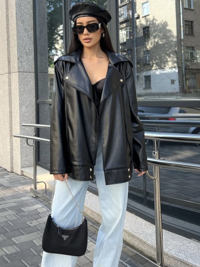 Куртка кожаная Jadone Fashion модель Kurtka_Derbi_chorn — фото - INTERTOP