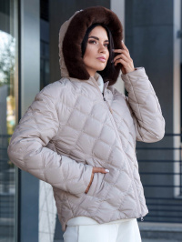 Бежевый - Зимняя куртка Jadone Fashion