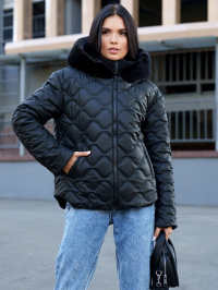 Чорний - Зимова куртка Jadone Fashion