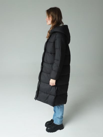 Пальто с утеплителем URBAN TRACE модель LA603-BLACK — фото 3 - INTERTOP