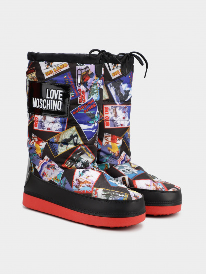 Чоботи дутики Love Moschino модель 1211201_чорний комб. — фото 3 - INTERTOP