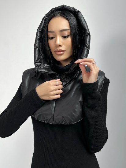 Шапка Jadone Fashion капор модель Lye_chornyy — фото 4 - INTERTOP
