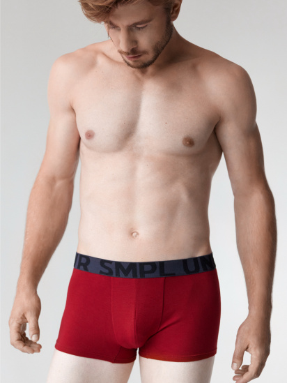 Трусы SMPL Underwear модель M.TR.01.red — фото - INTERTOP