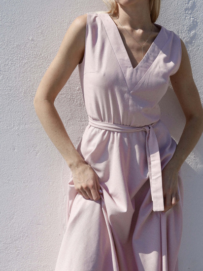 Сукня міді Mandarin модель MAH00363 — фото 4 - INTERTOP