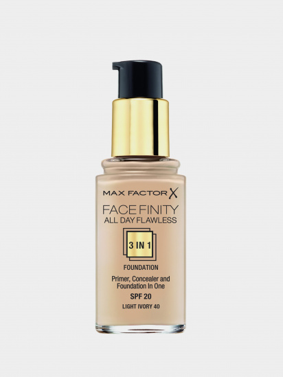 MAX FACTOR ­Тональна основа SPF 20 Facefinity All Day Flawless 3-in-1 Foundation модель 3614225851575 — фото - INTERTOP