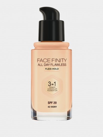 MAX FACTOR ­Тональна основа SPF 20 Facefinity All Day Flawless 3-in-1 Foundation модель 3614227923300 — фото - INTERTOP