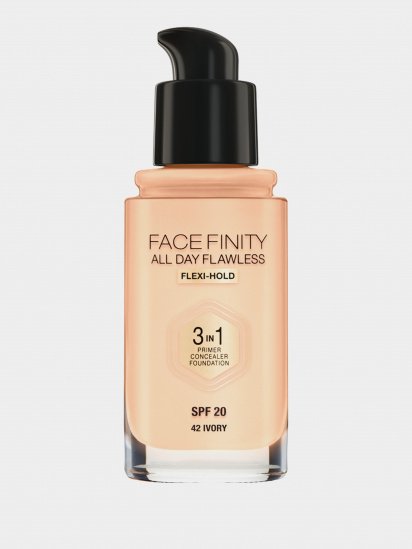 MAX FACTOR ­Тональная основа SPF 20 Facefinity All Day Flawless 3-in-1 Foundation модель 3614227923300 — фото - INTERTOP