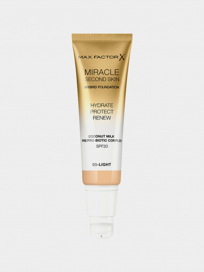 MAX FACTOR ­Тональная основа для лица Miracle Second Skin Foundation модель 3614229764765 — фото - INTERTOP