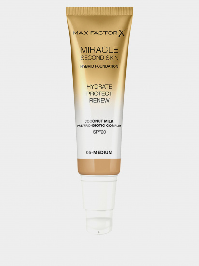 MAX FACTOR ­Тональная основа для лица Miracle Second Skin Foundation модель 3614229764833 — фото - INTERTOP