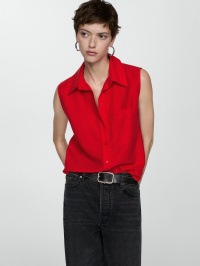 Червоний - Блуза MANGO