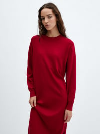 Красный - Платье миди MANGO Vieira