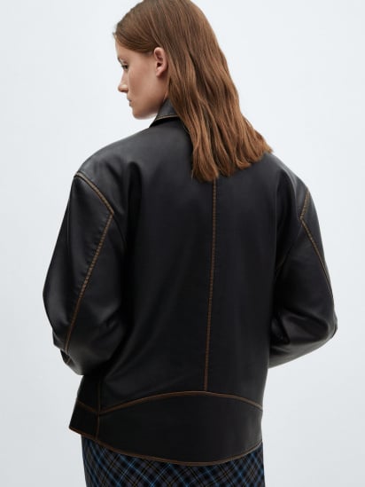 Куртка кожаная MANGO Napoli модель 67044787_30 — фото - INTERTOP
