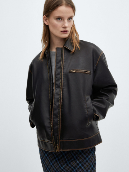 Куртка кожаная MANGO Napoli модель 67044787_30 — фото - INTERTOP