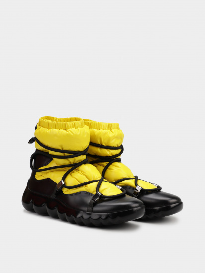 Сапоги дутики Moncler модель 12112091_жовтий з чорним — фото 3 - INTERTOP