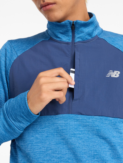 Кофта спортивна New Balance Athletics Heat Grid 1/2 Zip модель MT43204HEB — фото 5 - INTERTOP