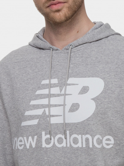 Худі New Balance Essentials Stacked Logo модель MT03558AG — фото 3 - INTERTOP