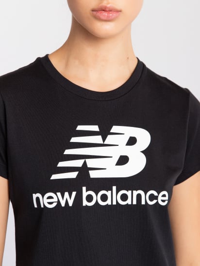 Футболки і поло New Balance Essentials Slacked Logo модель WT91546BK — фото 3 - INTERTOP