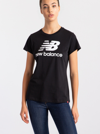 Футболки и поло New Balance Essentials Slacked Logo модель WT91546BK — фото 4 - INTERTOP
