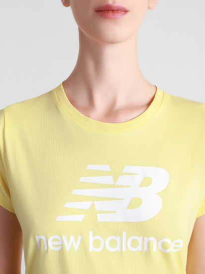 Футболки і поло New Balance Essentials Slacked Logo модель WT91546LHZ — фото 5 - INTERTOP